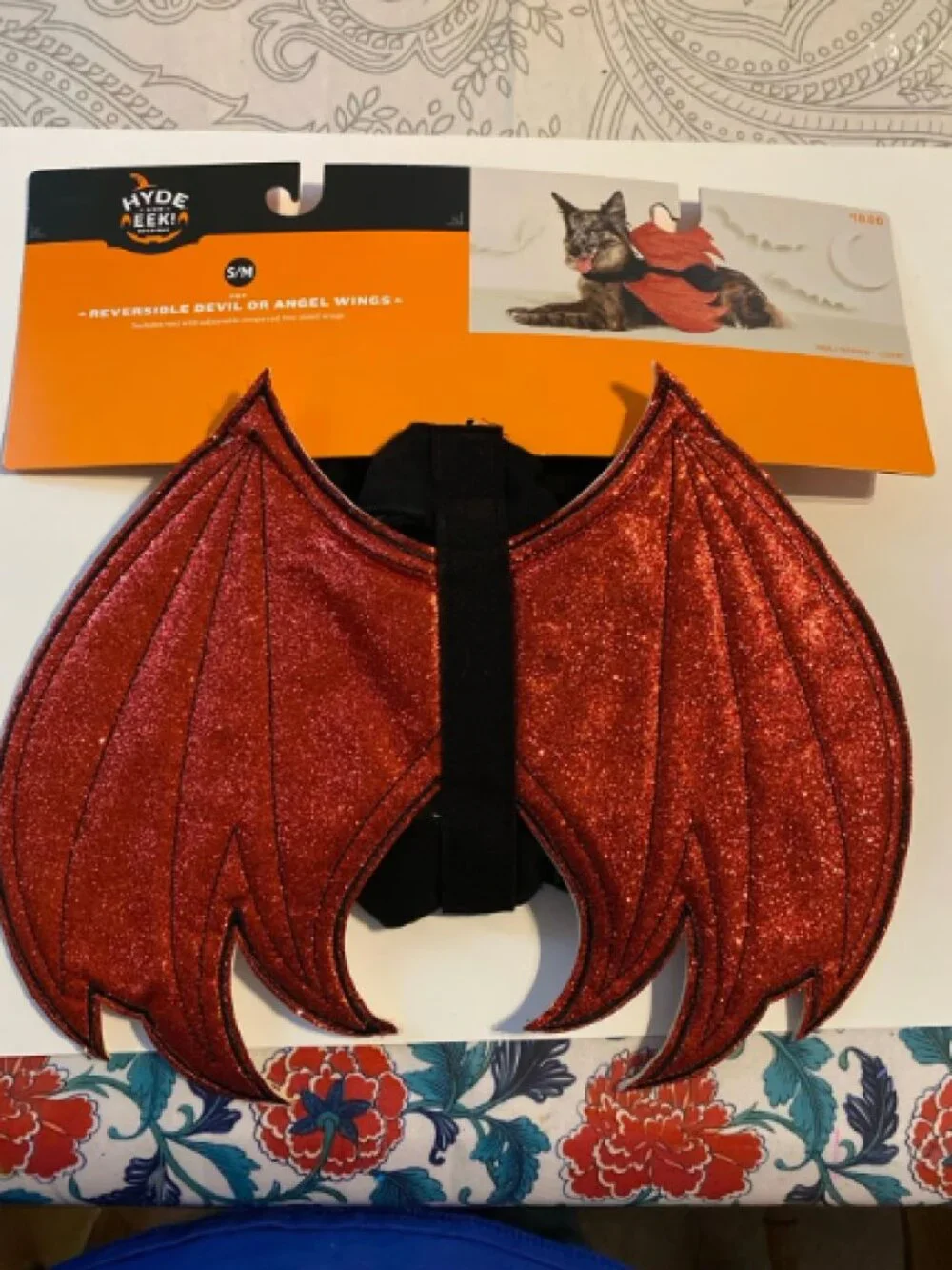Halloween Pet Reversible Devil or Angel Wings S/M